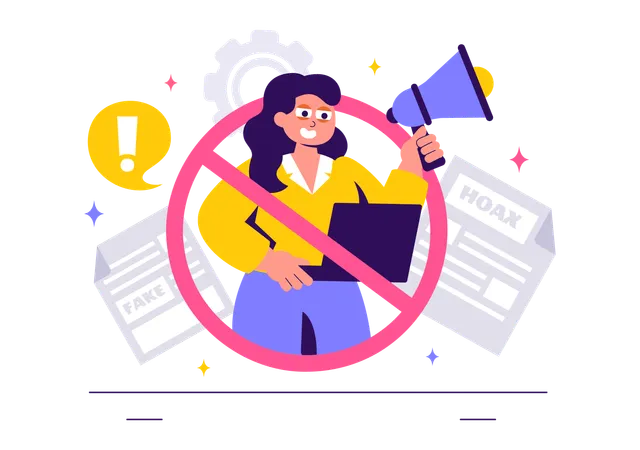No Marketing and ads  Illustration