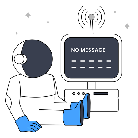 No Message  Illustration