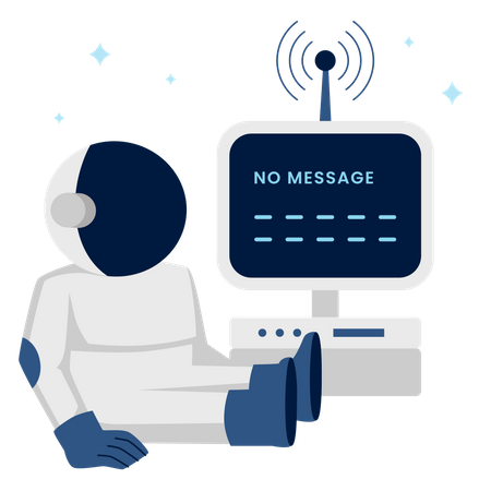No Message  Illustration