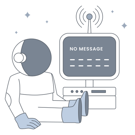 No Message  Illustration