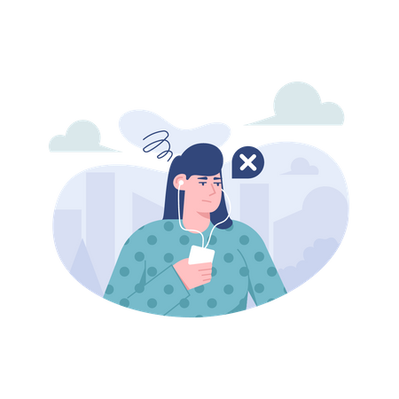 No Music  Illustration