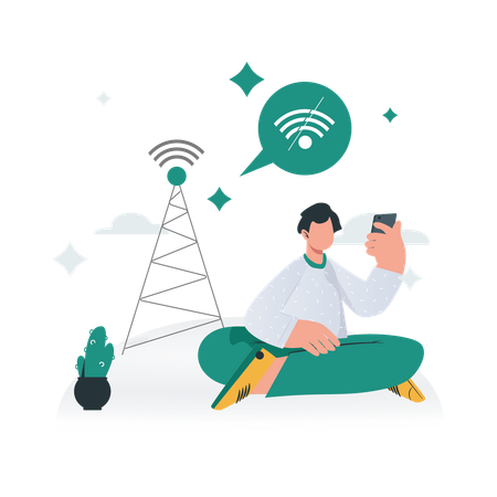 No network coverage  Illustration