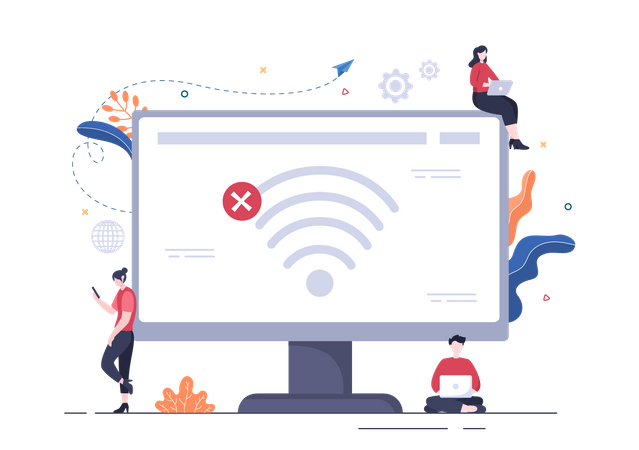 No Network  Illustration