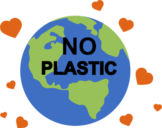 No plastic  Illustration