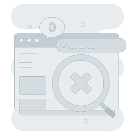 No Result Found  Illustration