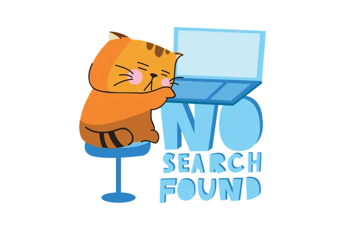 No Search Found  Illustration