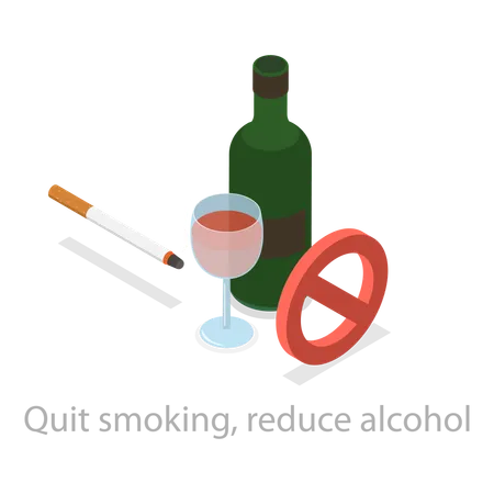 No smoking or alcohol  Illustration