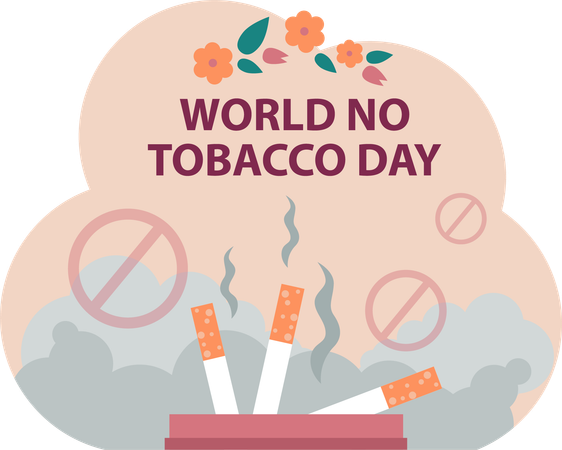 No Tobacco Day  Illustration