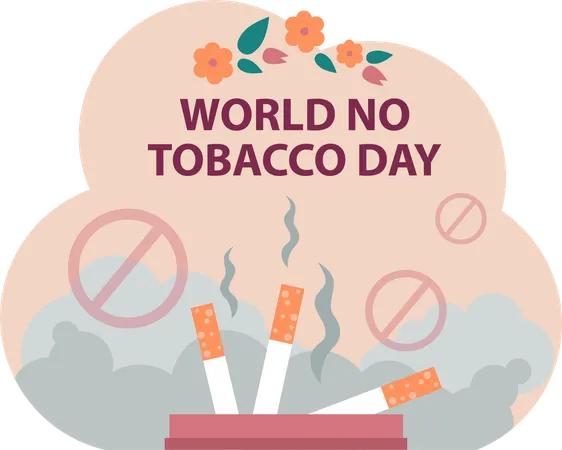 No Tobacco Day  Illustration