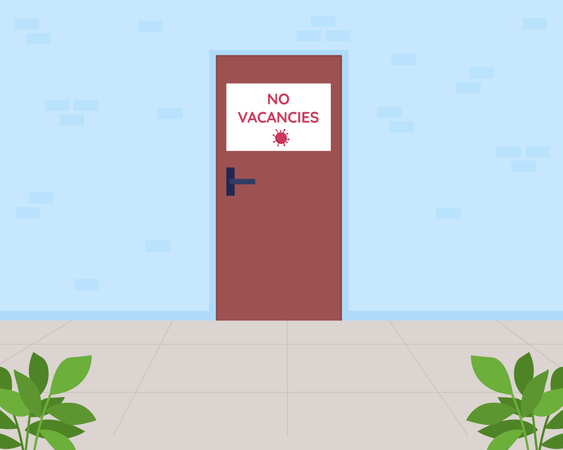 No vacancies  Illustration