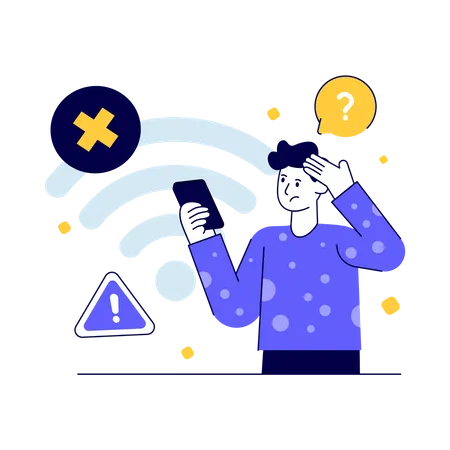 No Wifi  Illustration