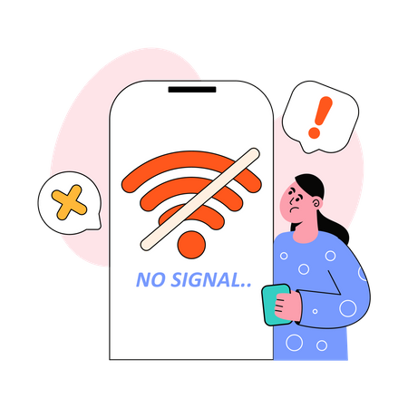 No Wifi  Illustration