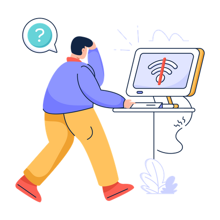 No Wifi  Illustration