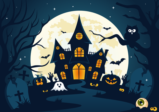 Noche de Halloween  Ilustración