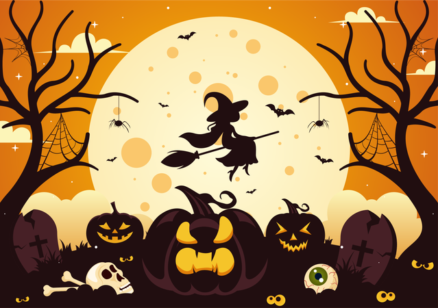 Noche de Halloween  Ilustración