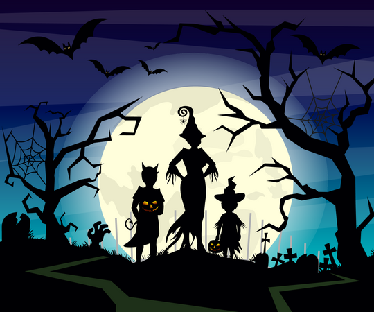 Noche de Halloween  Ilustración