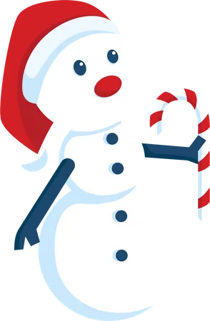 Bonhomme de neige de Noël  Illustration