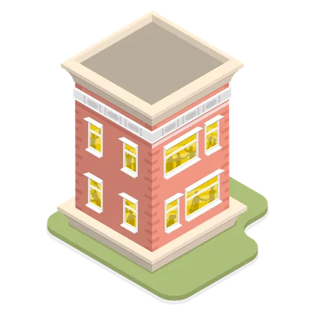 3 D Isometric Flat Vector Conceptual Illustration Of Noisy Neighbors Problems With Neighbors In A Rental Property Illustration