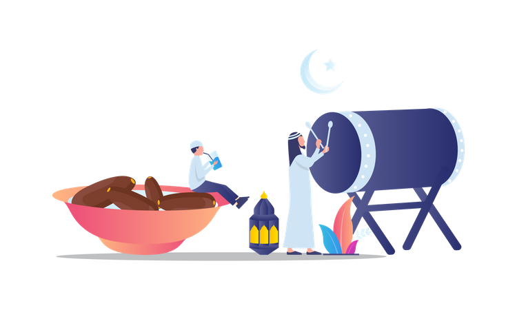 Noite do Ramadã  Ilustração