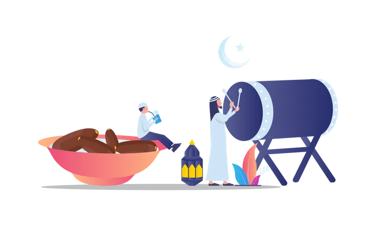 Noite do Ramadã  Ilustração