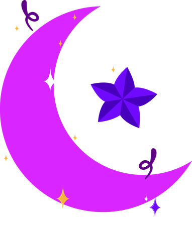 Noite estrelada do Ramadã  Ilustração