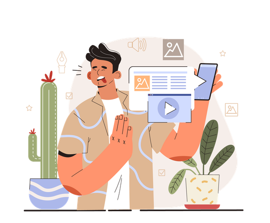 Nojo como resposta à publicação  Illustration