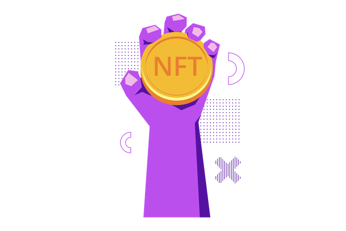 Non Fungible Token  Illustration