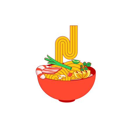 Noodle  Illustration