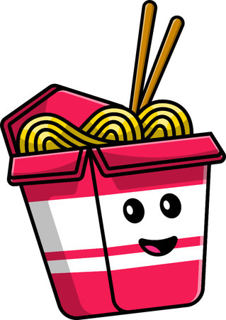 Noodle Box  Illustration