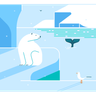 free north pole illustrations