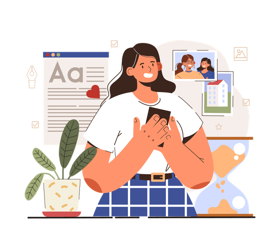 Nostalgia como resposta à publicação  Illustration