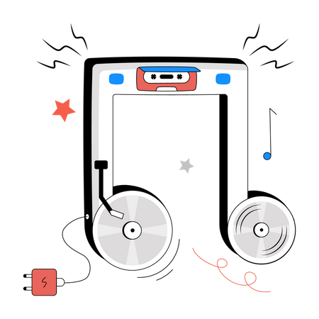Nota musical  Ilustración