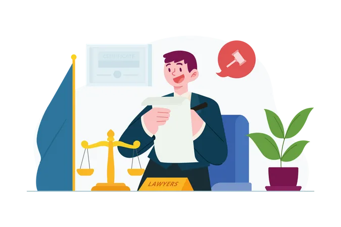 Notary Professional Service  Illustration