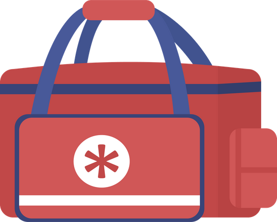 Notfalltasche für Rettungssanitäter  Illustration