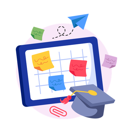 Notice board  Illustration