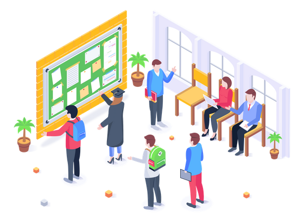 Notice Board  Illustration