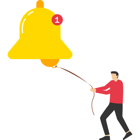 Notificación de redes sociales  Ilustración