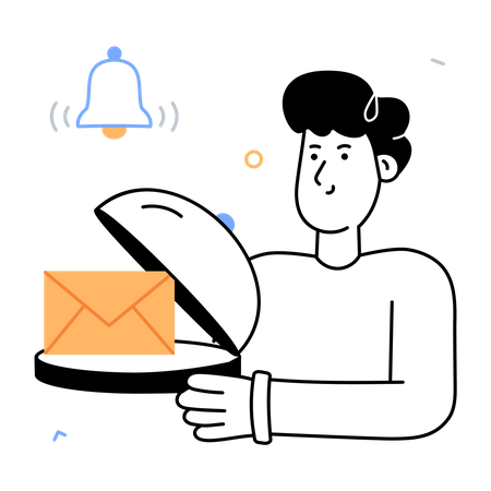 Notification par courrier électronique  Illustration