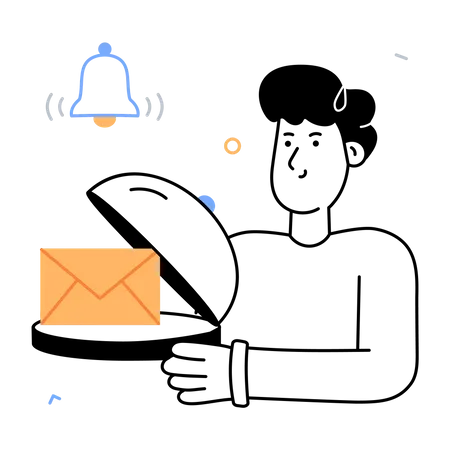 Notification par courrier électronique  Illustration