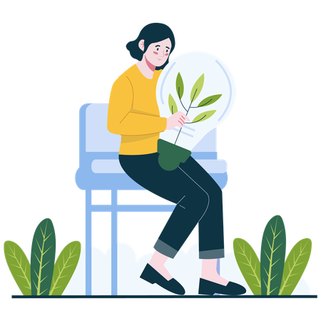 Nourrir les idées vertes  Illustration
