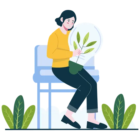 Nourrir les idées vertes  Illustration
