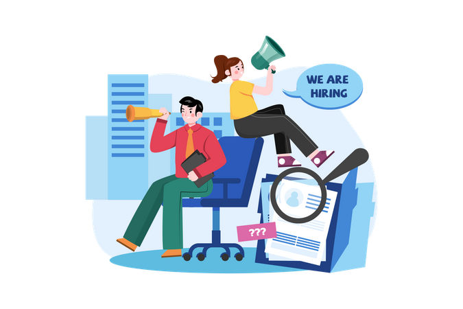 Nous recrutons  Illustration