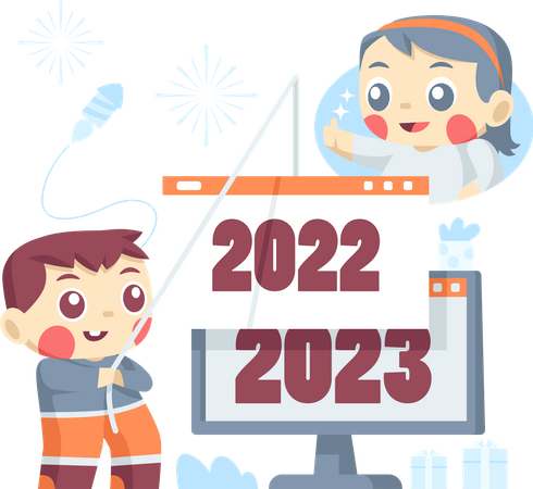 Nouvel An 2023  Illustration