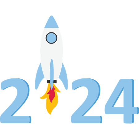 Nouvel An 2024  Illustration