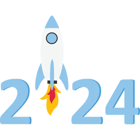 Nouvel An 2024  Illustration