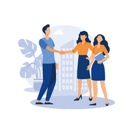 Novos membros da equipe  Illustration