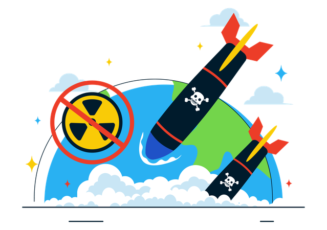 Nuclear attack  Illustration