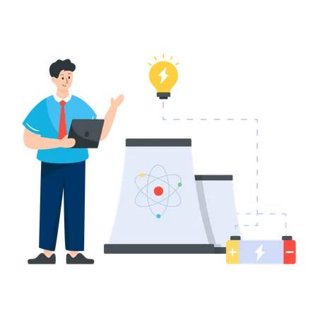 Nuclear Energy  Illustration