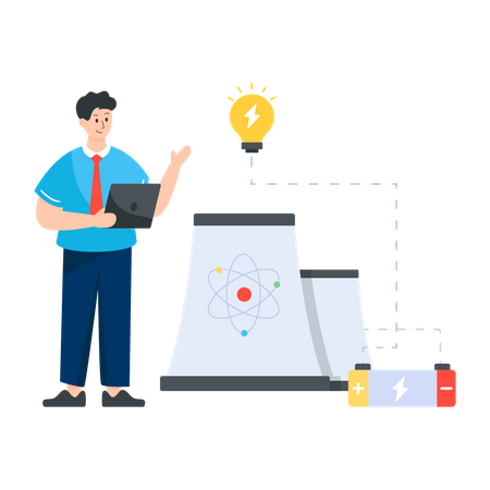 Nuclear Energy  Illustration