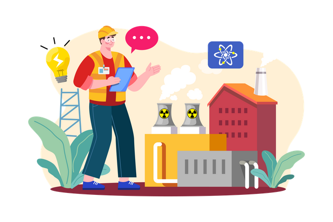 Nuclear engineer  Illustration